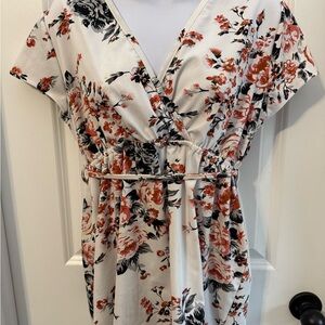 Soft Floral Print mini dress